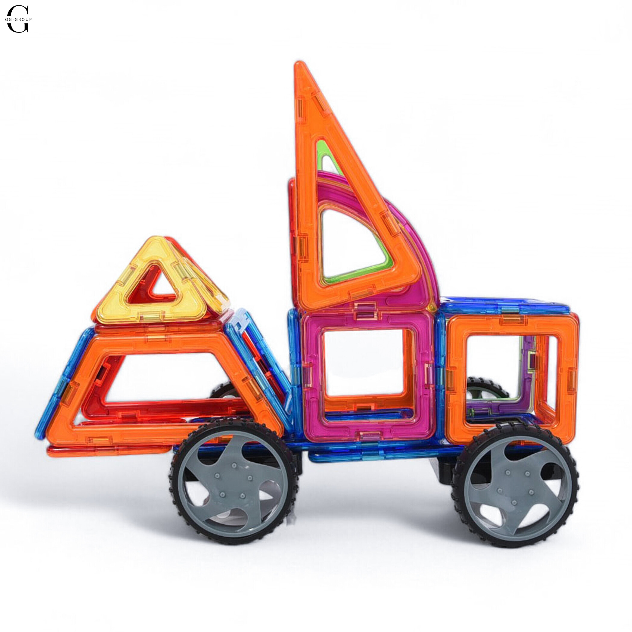Магнітний конструктор 68 деталій траснпорт  Magnit/Magical/LIMO TOY